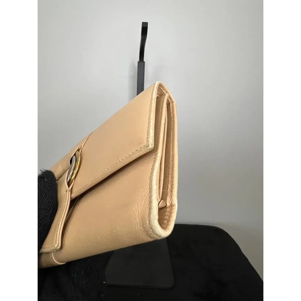 Authentic Cartier Must de Cartier Leather Wallet Clutch COA Dust Bag France